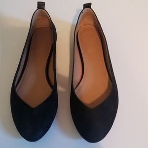 UGG black swede flats